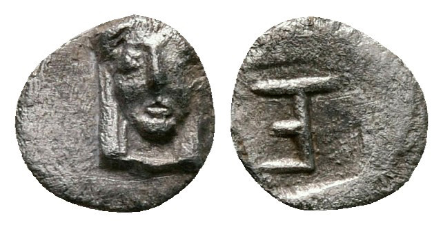 Ionia. Kolophon circa 500-450 BC. 
Tetartemorion AR

6 mm, 0,18 g



very...