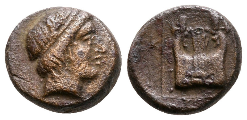 Ionia. Kolophon circa 400-350 BC. 
Bronze Æ

12 mm, 1,62 g



very fine