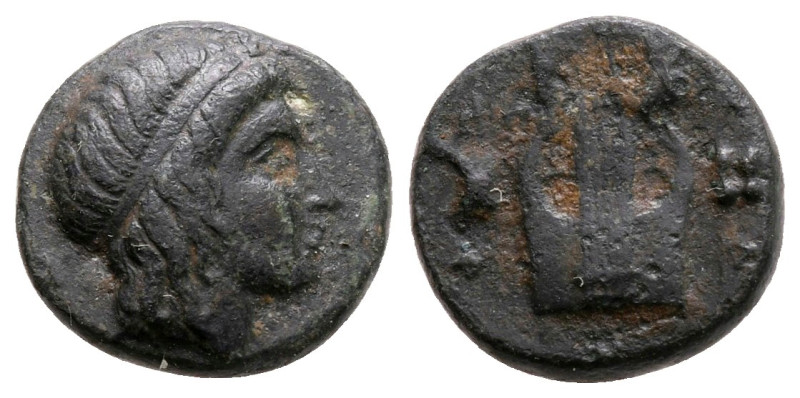 Ionia. Kolophon circa 330-294 BC. 
Bronze Æ

11 mm, 1,76 g



very fine