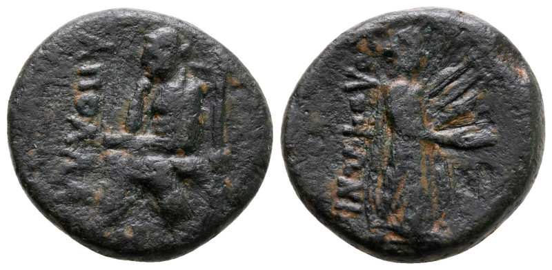 Ionia. Kolophon circa 50-30 BC. 
Bronze Æ

19 mm, 6,12 g



very fine