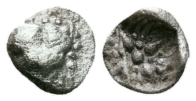 Ionia. Miletos circa 530-500 BC. 
Tetartemorion AR

7 mm, 0,24 g



fine