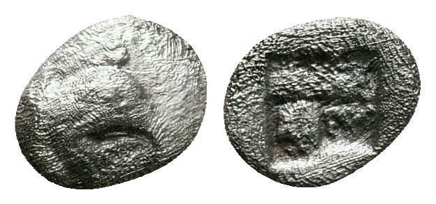 Ionia. Phokaia circa 530-500 BC. 
Tetartemorion AR

6 mm, 0,16 g



very ...