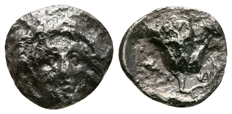 Islands off Caria. Rhodos circa 229-205 BC. 
Plinthophoric Hemidrachm AR

11 ...