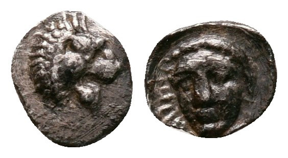 Satraps of Caria. Hekatomnos 392-377 BC. 
Tetartemorion AR

6 mm, 0,12 g

...