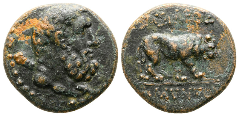 Kings of Galatia. Amyntas 36-25 BC. 
Bronze Æ

20 mm, 4,97 g



very fine...