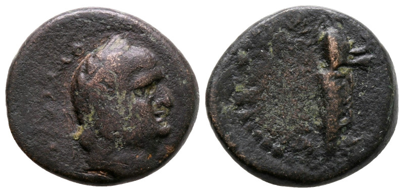 Aiolis. Aigai. Vespasian AD 69-79. 
Bronze Æ

17 mm, 3,67 g



fine