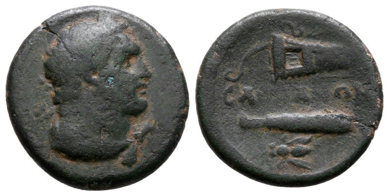 Lydia. Sardeis. Pseudo-autonomous issue AD 193-217. 
Bronze Æ

17 mm, 2,56 g...