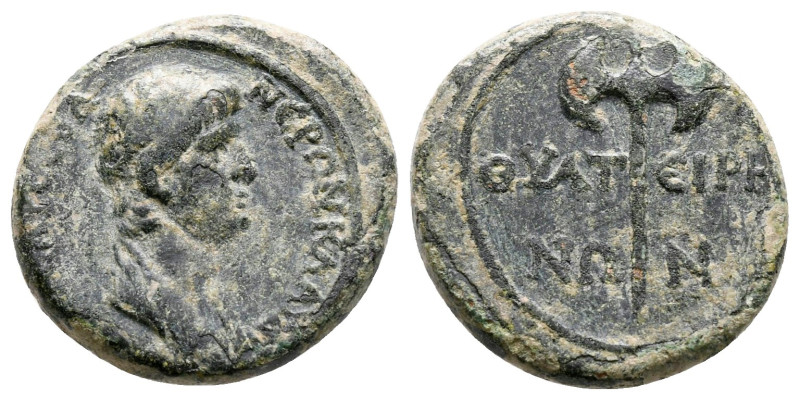 Lydia. Thyateira. Nero AD 54-68. 
Bronze Æ

17 mm, 2,77 g



very fine