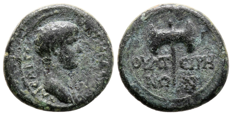 Lydia. Thyateira. Nero AD 54-68. 
Bronze Æ

19 mm, 3,51 g



very fine