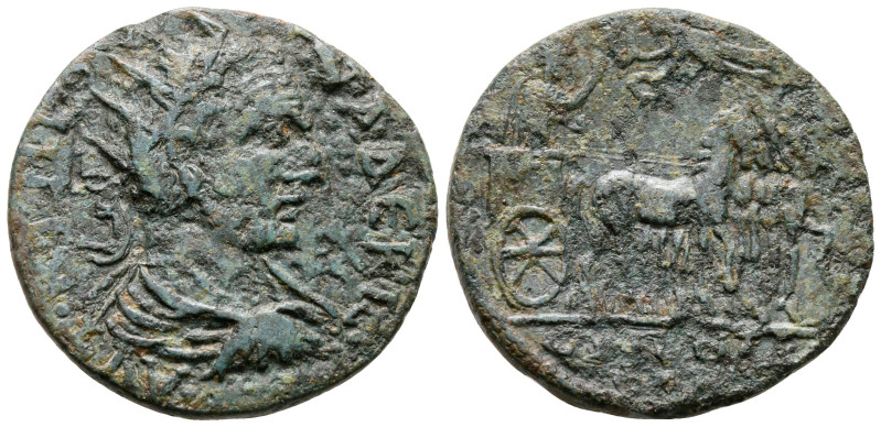 Phrygia. Synnada. Trajan Decius AD 249-251. 
Bronze Æ

30 mm, 11,06 g



...