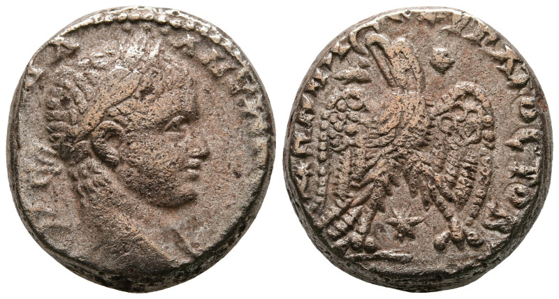 Seleucis and Pieria. Antioch. Elagabal AD 218-222. 
Billon-Tetradrachm

23 mm...