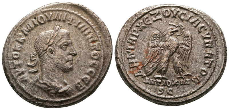 Seleucis and Pieria. Antioch. Philip I Arab AD 244-249. 
Billon-Tetradrachm

...