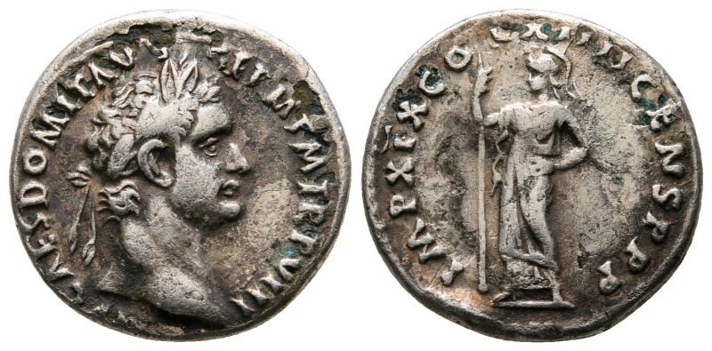 Domitian AD 81-96. Rome
Fourreé Denarius Æ

18 mm, 2,70 g



very fine