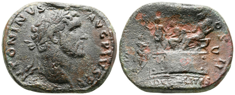 Antoninus Pius AD 138-161. Rome
Sestertius Æ

33 mm, 25,55 g



very fine...