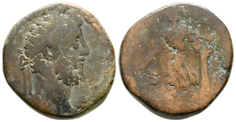 Commodus AD 180-192. Rome
Sestertius Æ

26 mm, 18,22 g



fine