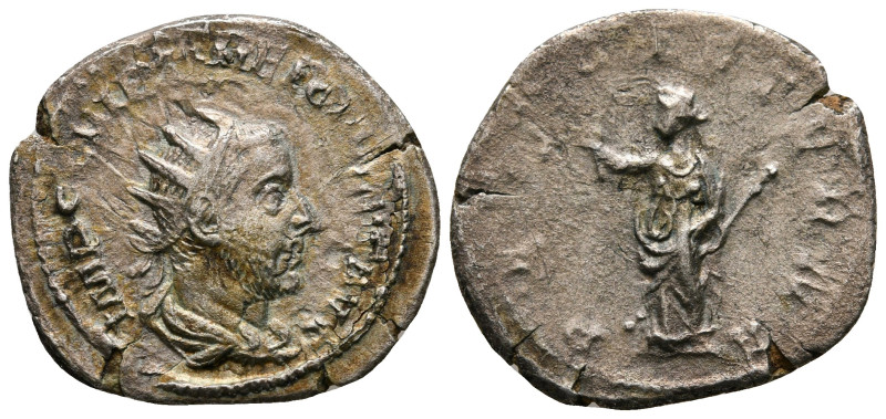 Trebonianus Gallus AD 251-253. Rome
Antoninianus AR

23 mm, 2,63 g



ver...