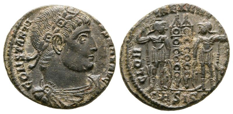 Constantine I the Great AD 306-337. Siscia
Follis Æ

17 mm, 2,31 g



ver...