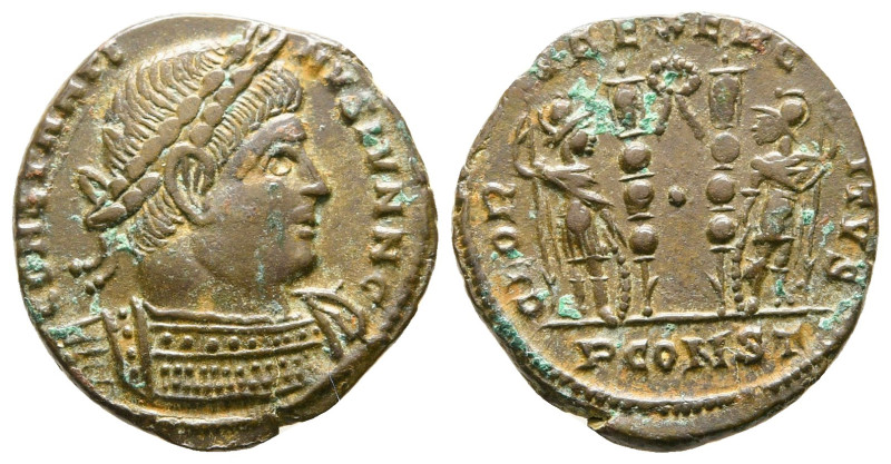 Constantine II, as Caesar AD 317-337. Arelate (Arles)
Follis Æ

17 mm, 2,47 g...