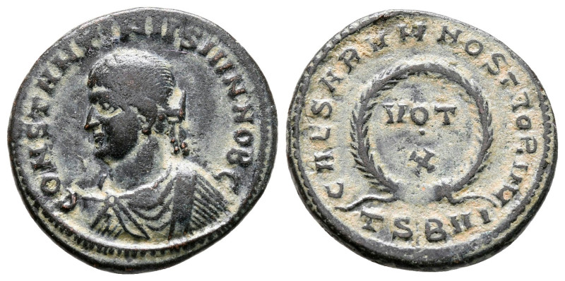 Constantine II, as Caesar AD 317-337. Thessaloniki
Follis Æ

19 mm, 2,78 g
...