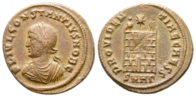 Constantius II, as Caesar AD 337-347. Heraclea
Follis Æ

19 mm, 2,94 g


...