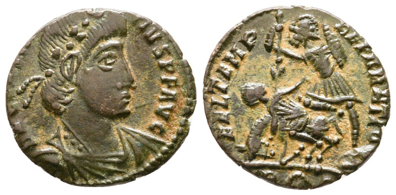 Constantius II AD 347-361. Rome
Follis Æ

17 mm, 2,09 g



nearly very fi...