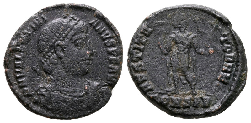 Valentinian I AD 364-375. Constantinople
Follis Æ

17 mm, 2,31 g



nearl...