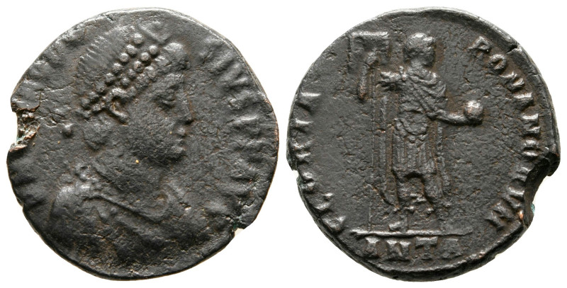 Theodosius I AD 379-395. Antioch
Follis Æ

21 mm, 4,35 g



nearly very f...