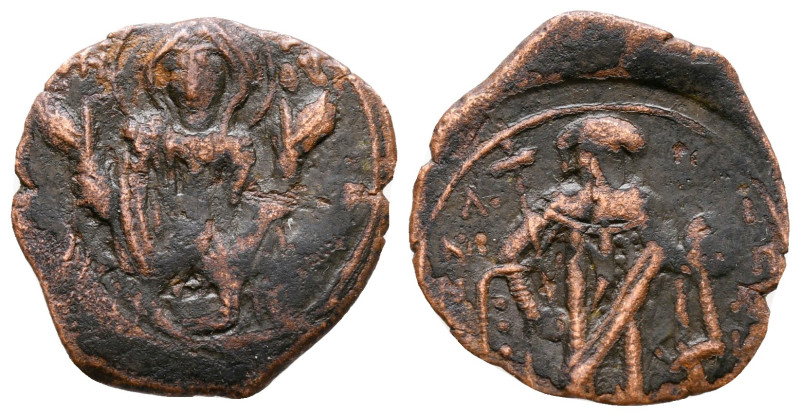 Andronicus II Palaeologus AD 1282-1328. Constantinople
Tetarteron Æ

19 mm, 1...