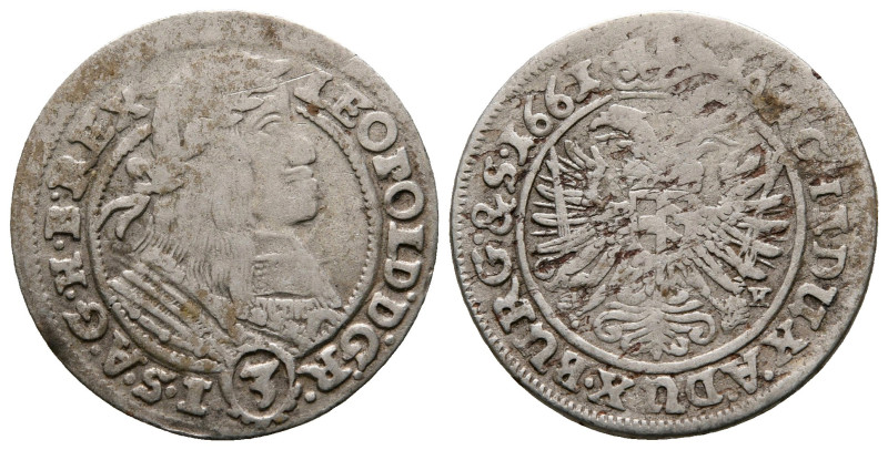 Austria. Leopold I of Habsburg AD 1657-1705.
3 Kreuzer AR

21 mm, 1,59 g

...