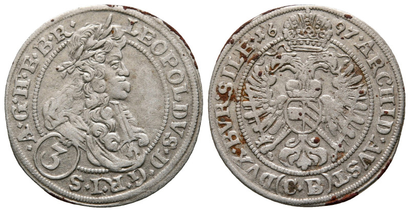 Austria. Leopold I of Habsburg AD 1657-1705.
3 Kreuzer AR

21 mm, 1,62 g

...