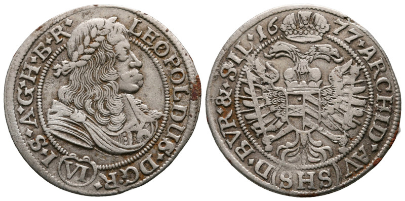 Austria. Leopold I of Habsburg AD 1657-1705.
6 Kreuzer AR

26 mm, 2,89 g

...