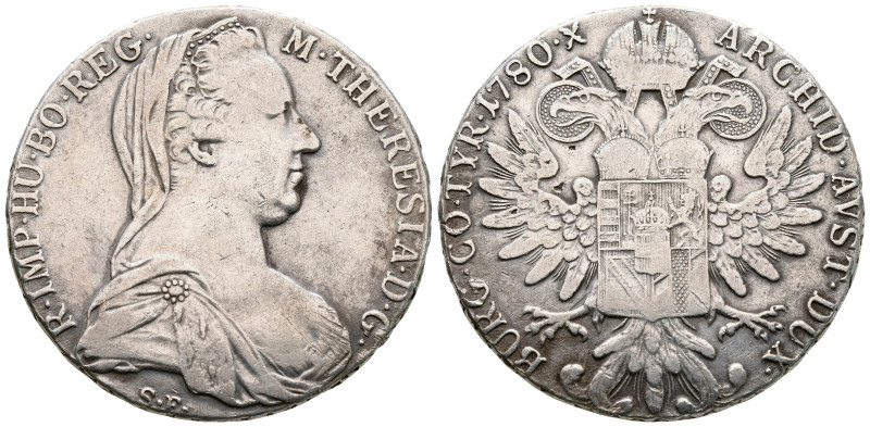 Austria. Maria Theresia AD 1740-1780.
Thaler AR re-strike

40 mm, 27,75 g

...