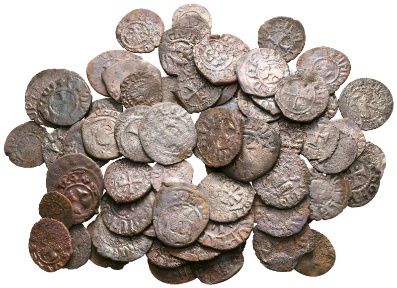 Lot of ca. 70 medieval bronze coins / SOLD AS SEEN, NO RETURN!

very fine