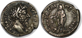 Römische Münzen, MÜNZEN DER RÖMISCHEN KAISERZEIT. Marcus Aurelius, 161-180 n. Chr. AR Denar (3,45 g). Sehr schön