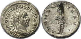 Römische Münzen, MÜNZEN DER RÖMISCHEN KAISERZEIT. Rom. Trajanus Decius. Antoninianus 250 n. Chr. Silber. 4 g. RIC 10b. Stempelglanz