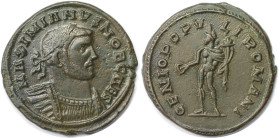 Römische Münzen, MÜNZEN DER RÖMISCHEN KAISERZEIT. Maximianus II. Galerius als Caesar, 293-305 n. Chr., Follis ab 300 n. Chr., London. 9,72 g. Ric: VI ...