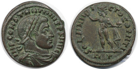 Römische Münzen, MÜNZEN DER RÖMISCHEN KAISERZEIT. Constantinus I. (307-337 n. Chr). Follis 317 n. Chr., Rom. (3.40 g. 20 mm) Vs.: IMP CONSTANTINVS PF ...
