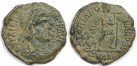 Römische Münzen, MÜNZEN DER RÖMISCHEN KAISERZEIT. Valentinianus I. (364-375 n. Chr). Ae 3. (2,39 g. 17,5 mm) Vs.: DN VALENTINIANVS PF AVG, Drapierte, ...