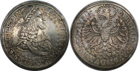 RDR – Habsburg – Österreich, RÖMISCH-DEUTSCHES REICH. Leopold I. (1657-1705). Doppeltaler ND (um 1670), Hall. Silber. 56,40 g. Dav. 3247, Herinek 569,...