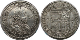 RDR – Habsburg – Österreich, RÖMISCH-DEUTSCHES REICH. Erzherzog Maximilian als Landesfürst von Tirol (1612-1618). Reichstaler 1616, Hall. Silber. 28,3...