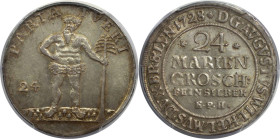 Altdeutsche Münzen und Medaillen, BRAUNSCHWEIG - LUNEBURG: BRAUNSCHWEIG. August Wilhelm. 24 Mariengroschen 1728 EPH, Zellerfeld. Silber. Dav 351, KM 7...