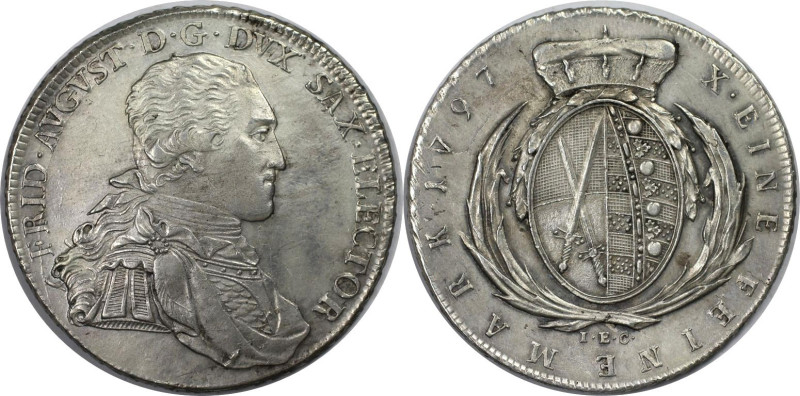 Altdeutsche Münzen und Medaillen, SACHSEN - ALBERTINE. Friedrich August III. (17...