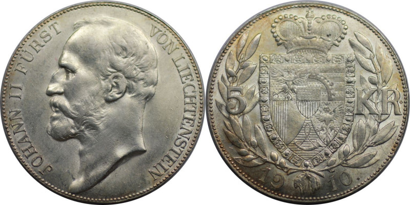 Europäische Münzen und Medaillen, Liechtenstein. Johann II. (1858-1929). 5 Krone...