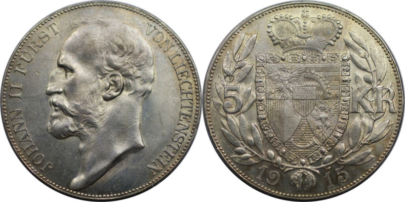 Europäische Münzen und Medaillen, Liechtenstein. Johann II. (1858-1929). 5 Krone...