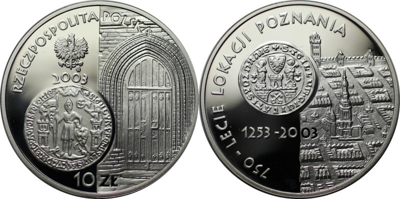 Europäische Münzen und Medaillen, Polen / Poland. Posen 750 Jahre. 10 Zlotych 20...