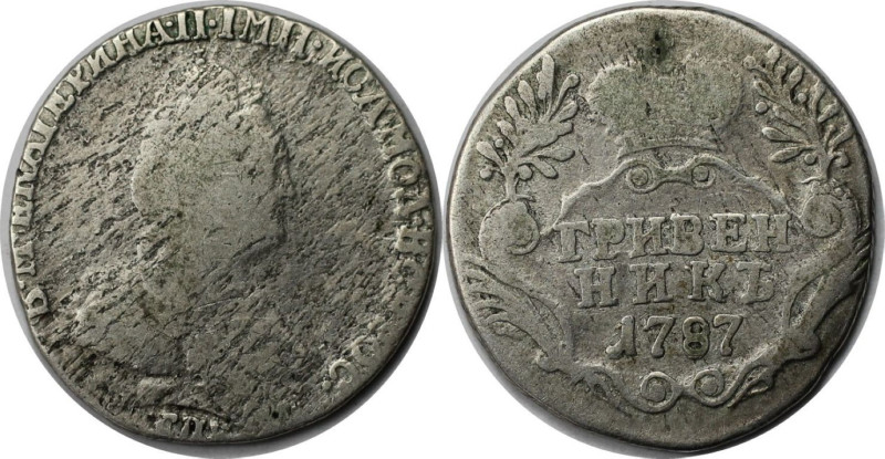 Russische Münzen und Medaillen, Katharina II. (1762-1796). 10 Kopeken (Grivennik...