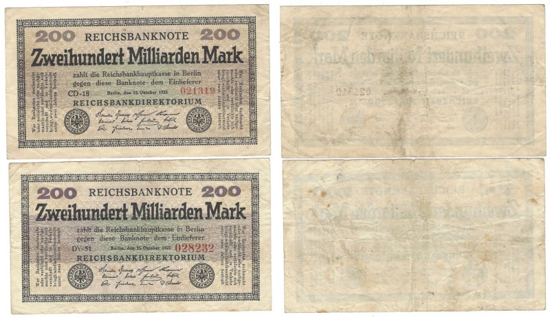 Banknoten, Deutschland / Germany, Lots und Sammlungen. Geldscheine der Inflation...