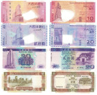 Banknoten, Lots und Samllungen Banknoten. Macao. Banco Nacional Ultramarino. 10 Patacas 8.7.91 (P.65), 10 Patacas 8.8.2005 (P.80), 20 Patacas 8.8.2005...