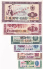 Albania, 1-3-5-10-50-100 Leke, 1976, UNC, SPECIMEN

(Total 6 banknotes)

Estimate: USD 100-200