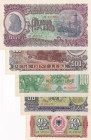 Albania, 10-50-100-500-1.000 Leke, 1957, UNC

(Total 5 banknotes)

Estimate: USD 50-100